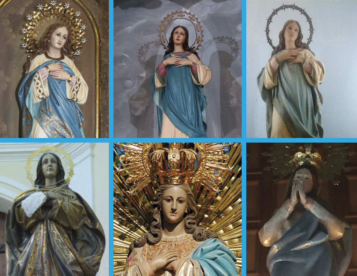 Algunas de las «Inmaculadas» de nuestra diócesis