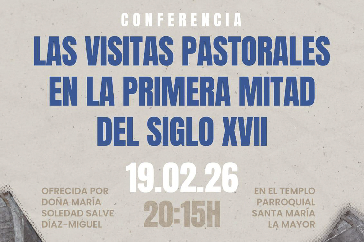 Conferencia de historia en Santa María de Alcázar
